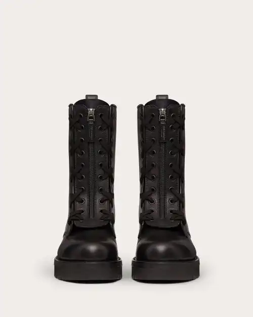 xcombat小牛皮靴鞋跟高4厘米