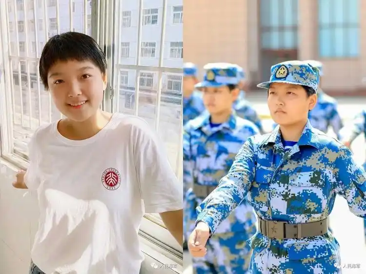 就是这么飒!北大女孩王心仪终圆"军营梦",来看咱河北才女的军装照