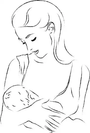 手绘母亲设计素材