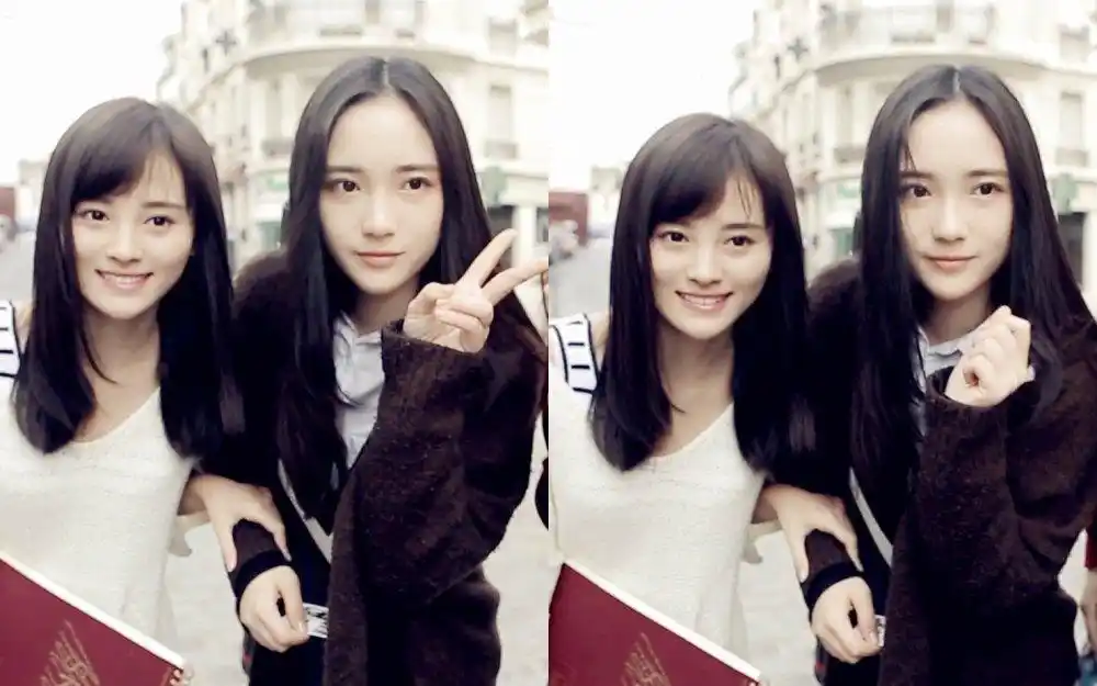 鞠婧祎赵嘉敏挽手同框尽显姐妹情深,高颜值美女互动超级甜