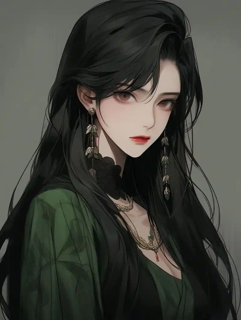 冷色系插画壁纸头像·高冷氛围感美女 我有四个愿望: 不劳而获,不学有