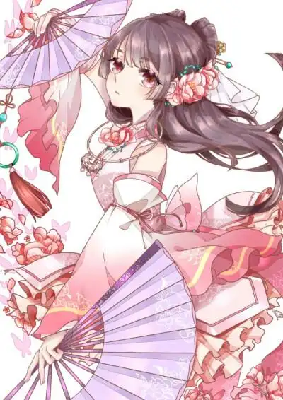 古风 动漫素材 人设 丹青 少女插画 侵删 【秦白家的】