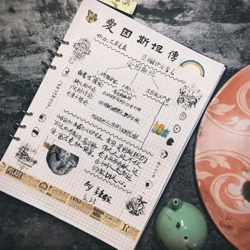 左边阅读右边书法读书笔记手帐之廿一:爱因斯坦传