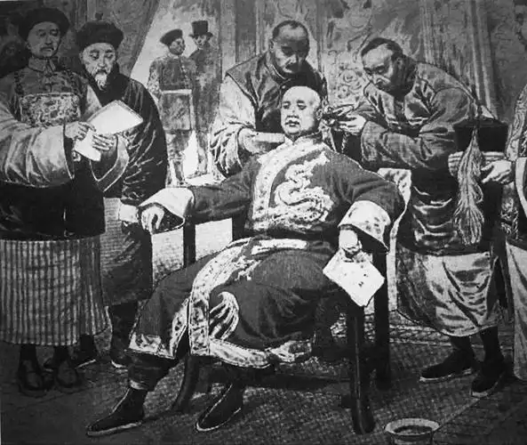 民国照片,袁世凯剪辫子和慈禧太后的汽车