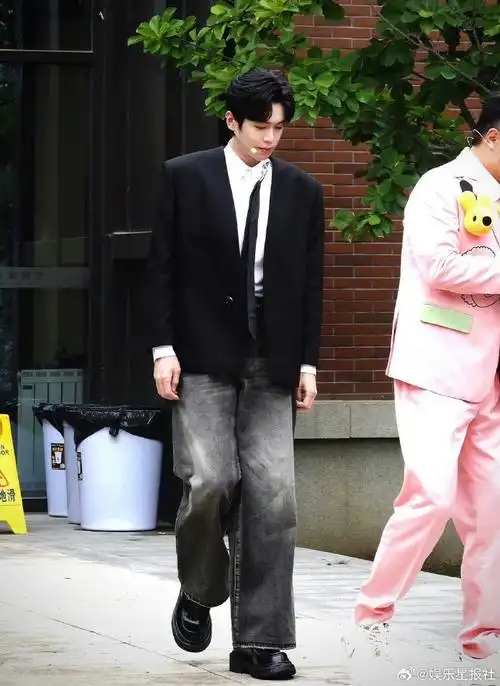 张若昀双开门冰箱西装