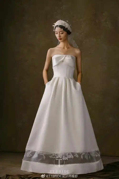 婚纱礼服图源微博crttbride设计师婚纱