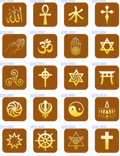 宗教符号标志图标