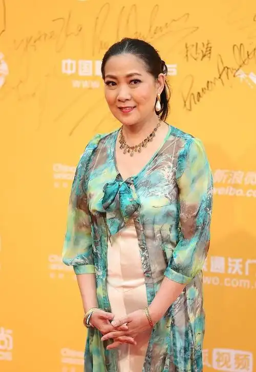 沈丹萍算是奶奶辈了不甘平淡穿印花装成熟韵味为气质加分