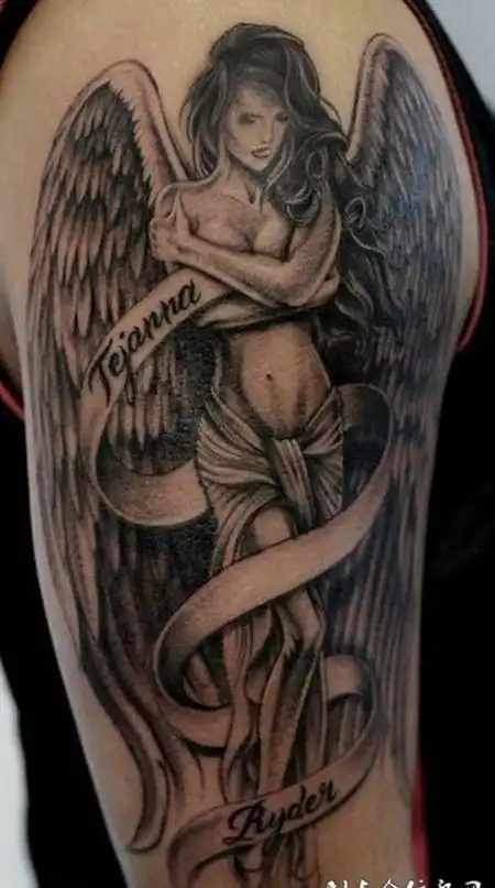 堕落天使路西法肩部纹身tag标签:堕落天使肩部后背堕落天使路西法纹身
