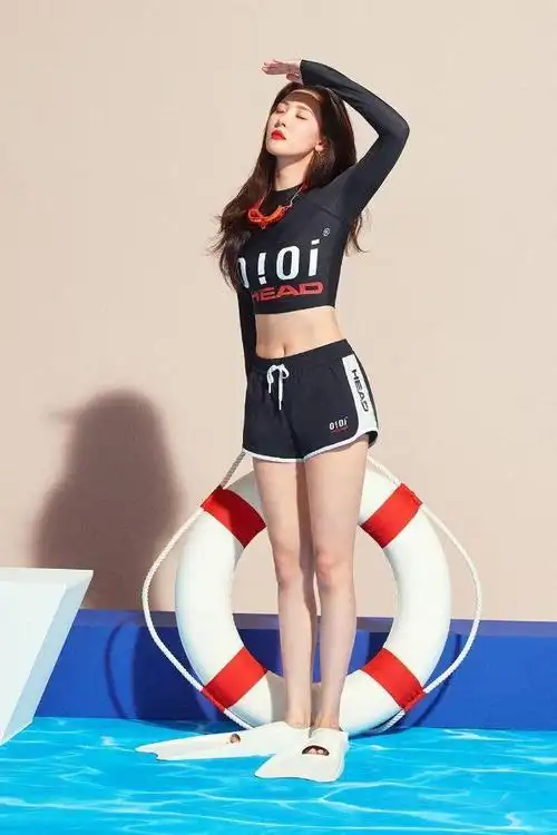 李宣美才是真的"腿精",穿超紧身潜水服,大秀傲人好身材!