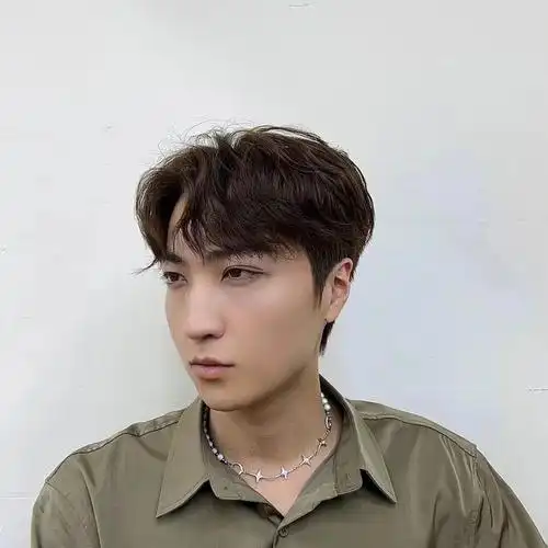 男生头发蓬松纹理造型韩式修颜流海造型烫,适合头发细软发质服帖头发