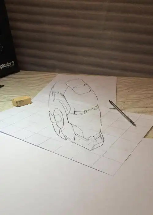 立体手绘钢铁侠