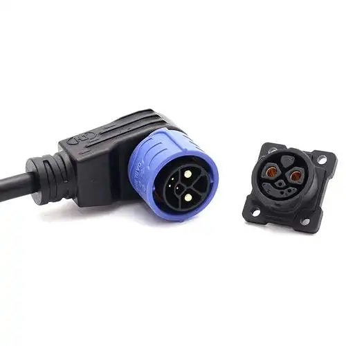 共享电动单车电瓶车m25 2 0 3快锁式锂电池50a充放电桩防水接插头