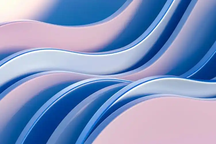 几何剪纸3d场景图