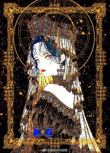 韩国插画师 libet_hs 绮丽的少女插画设计作品