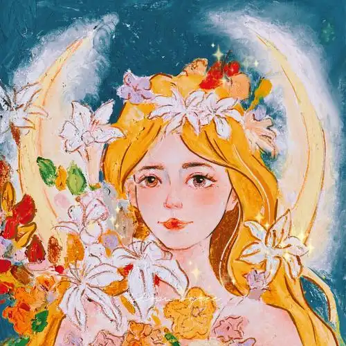 土豆鱼油画棒社群章鱼哥特色课美少女少年水溶性油画棒教程录播课