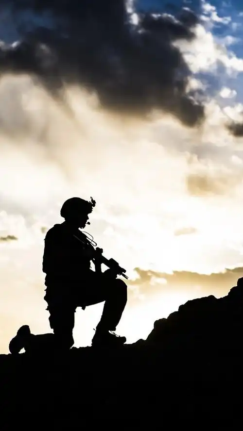 士兵,军队,剪影 640x1136 iphone 5/5s/5c/se 壁纸,图片,背景,照片