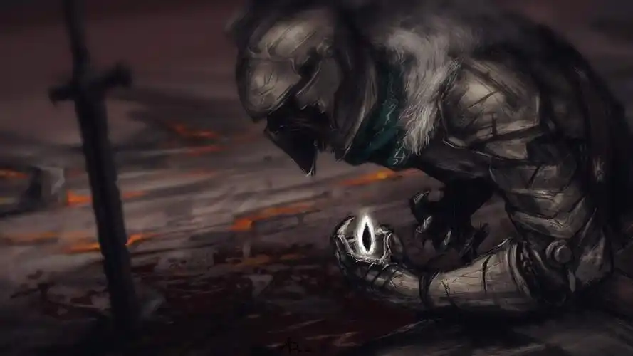 黑暗,黑暗的灵魂ii,骑士,剑,金属,头盔,地面,视频游戏,尖叫壁纸