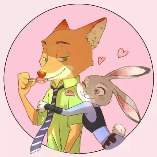 还记得《疯狂动物城》中狐狸尼克和兔子朱迪这对cp吗?