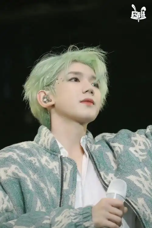 王源头发漂的都滋毛了