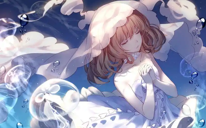 日系二次元动漫女孩唯美图片桌面壁纸高清大图预览1920x1200_卡通动漫