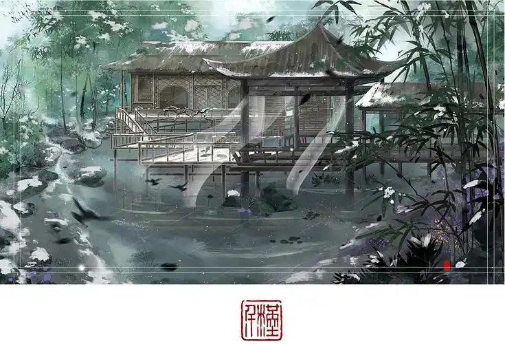 古风场景-林中小屋