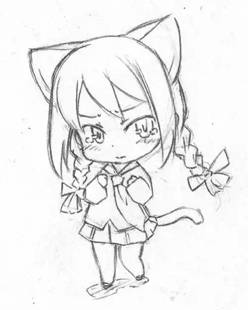 动漫简笔画 动漫简笔画q版