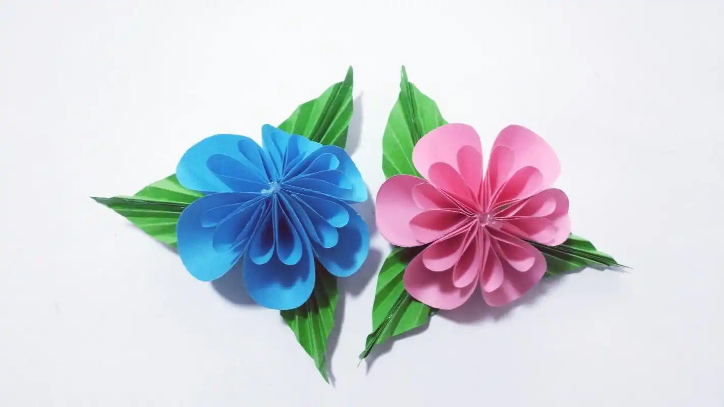 手工折纸,简单漂亮的折纸花,看一遍就可以学会