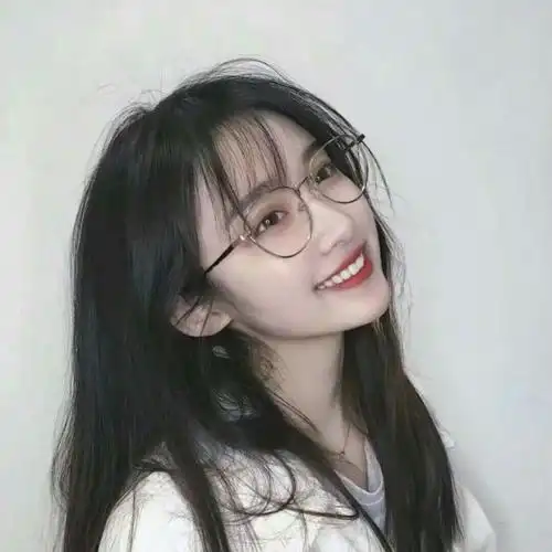念七眼镜控斯文女生头像