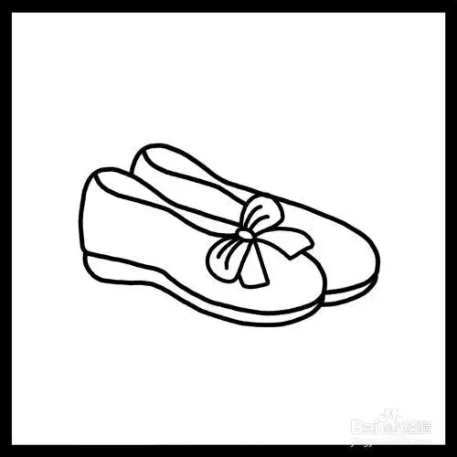 一双女士皮鞋简笔画 简笔画图片大全-蒲城教育文学网