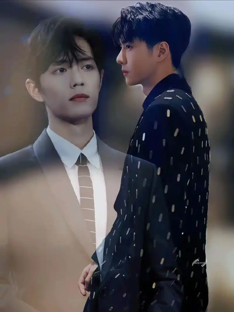 肖战王一博壁纸."没办法  他站在那里我就很喜欢;没办法   - 抖音