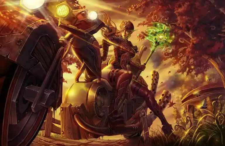 魔兽绘画:独自漫步在夕阳下的逐日岛_17173魔兽世界专区_17173.