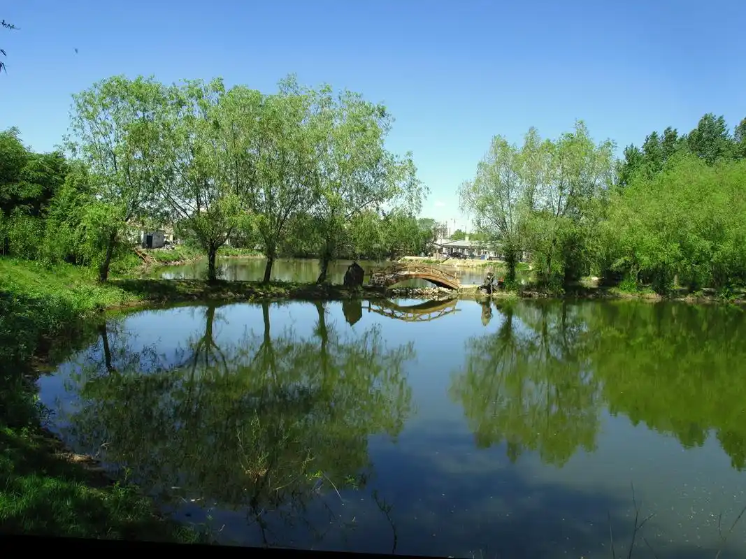 山水树木倒影桌面壁纸