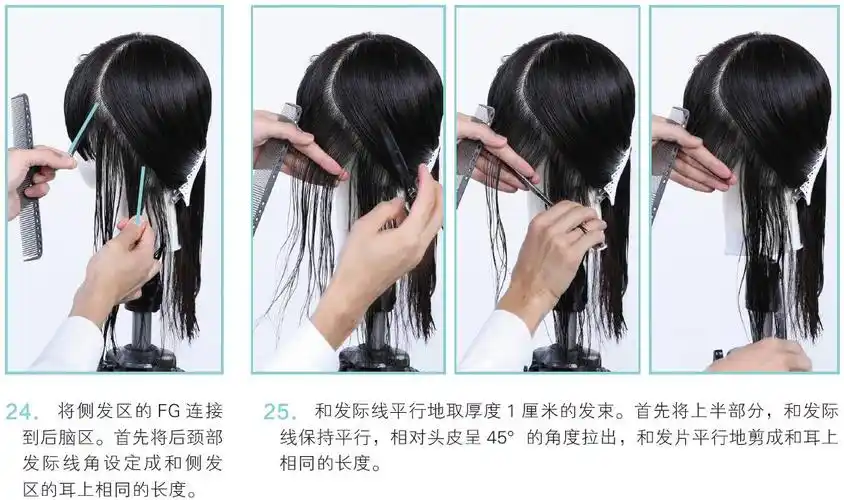 剪发教程超实用的短发蘑菇头中