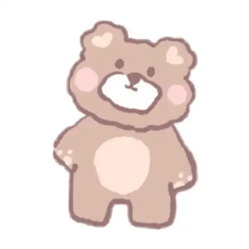 小熊贴纸 med手写素材 小熊素材 可爱素材 q相册同步更新 dt阮卡卡