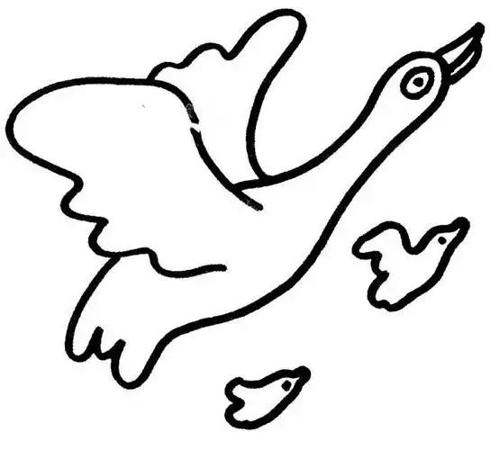 一群大雁往南飞