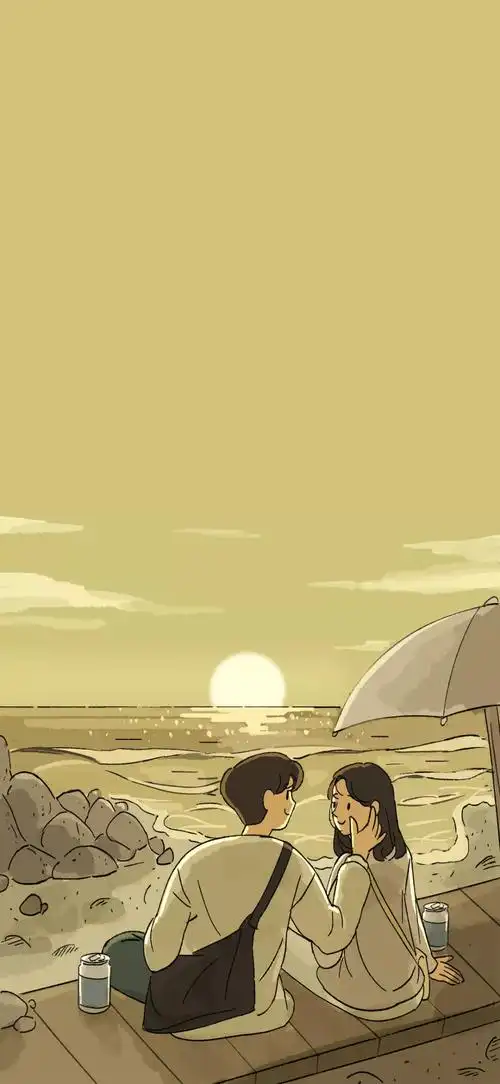 插画师:ggoruvi 情侣间的甜蜜时刻 ins@gg… - 堆糖,美图壁纸兴趣社区