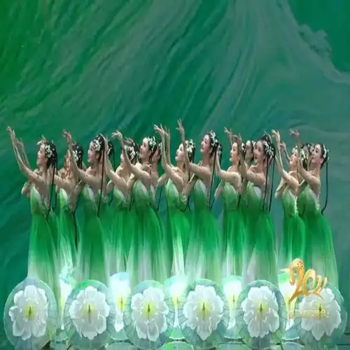 茉莉2021年央视春晚同款舞台服装新款现代茉莉花儿童演出服