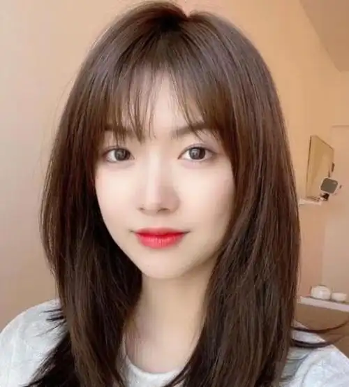 最新无刘海锁骨发直发锁骨发直发简直不要太好看