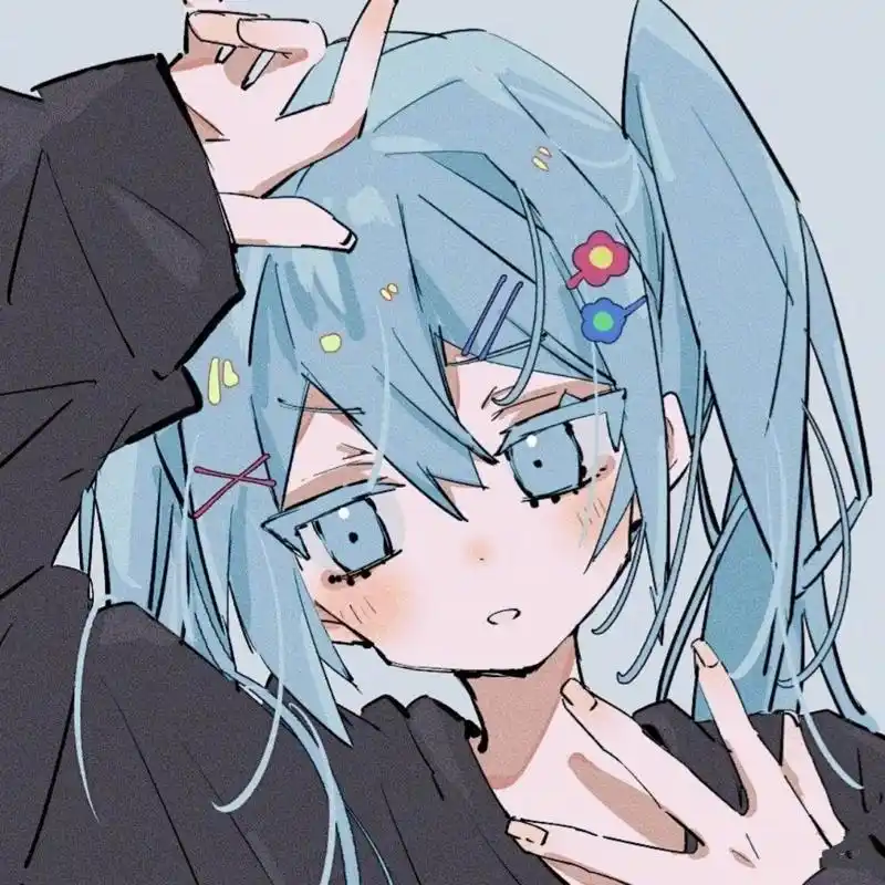 可爱温柔的单人女生动漫头像|不看会后悔的哦