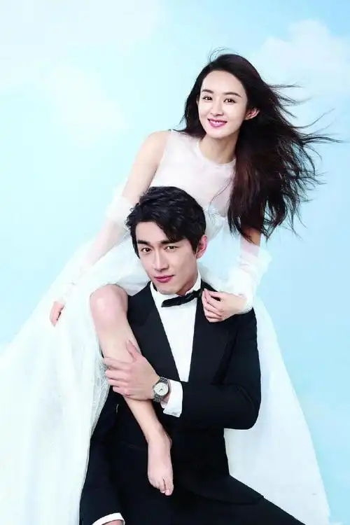 赵丽颖林更新携手拍婚纱 相靠对笑实在甜蜜