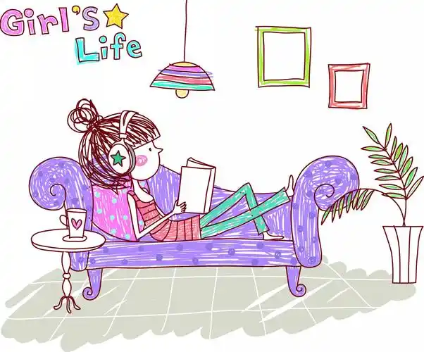 卡通女孩的生活