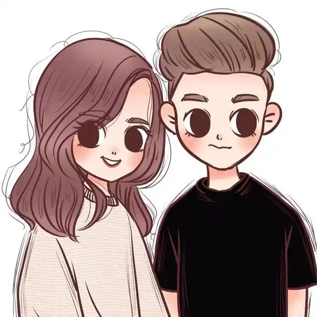 微信头像,萌眼卡通,男生头像,情侣头像