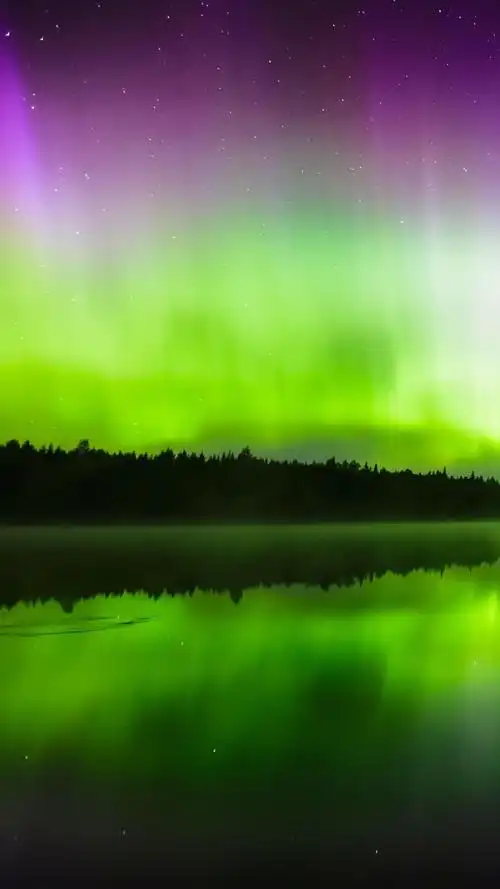 大自然极光美景图片手机壁纸