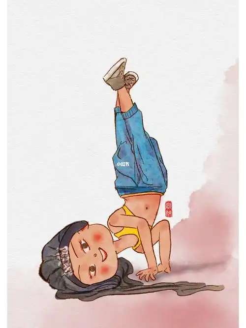 可爱的街舞女孩