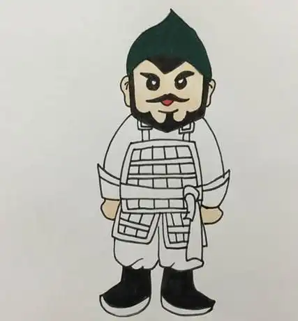 古代将士一步一步画古代士兵简笔画怎么画步骤教程