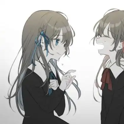 动漫闺头二人,高清好看的动漫姐妹头像一左一右图片_闺蜜姐妹女生头像