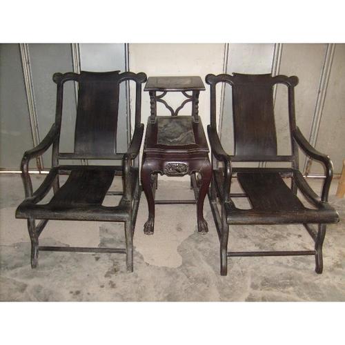 古玩古董收藏客厅老物件摆件文玩杂项古代手工雕刻 清代铁力躺椅