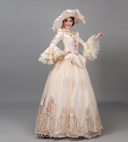 上海出租欧式宫廷服中世纪英国女王公主裙皇室贵族小姐贵妇演出服