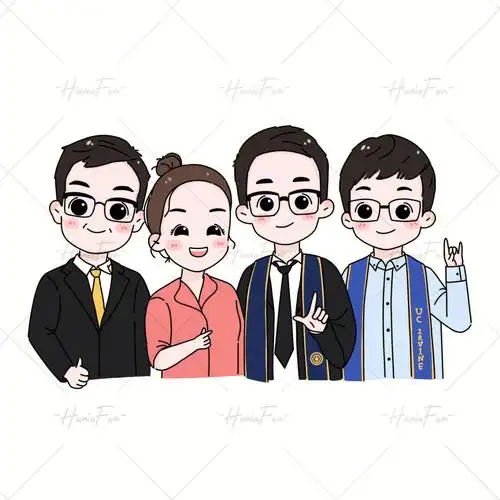 q版头像约稿家庭合照来一波